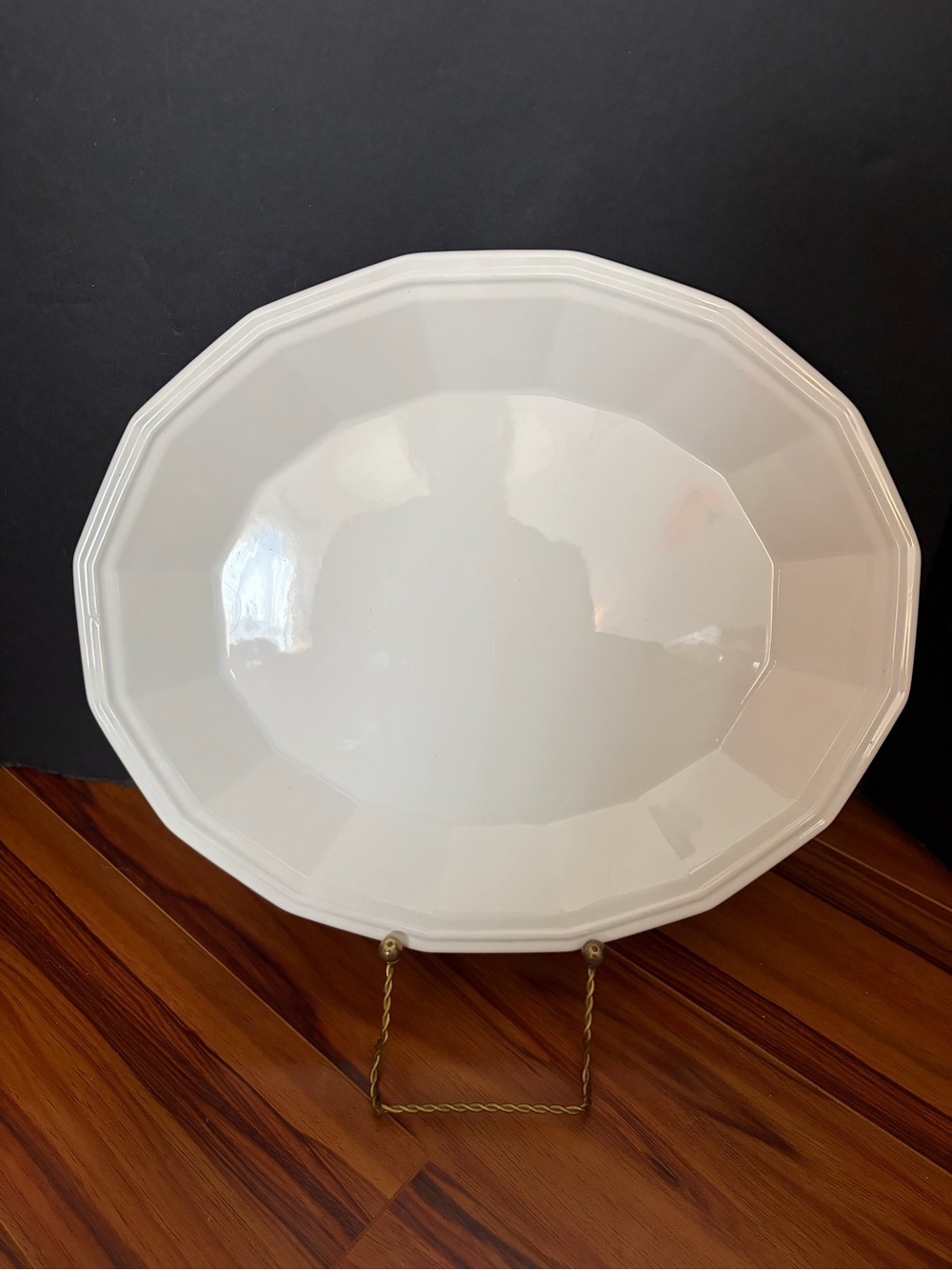 Vintage 13” oval serving platter made by Homer Laughlin in the USA